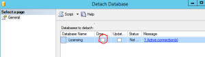Drop SQL Connections